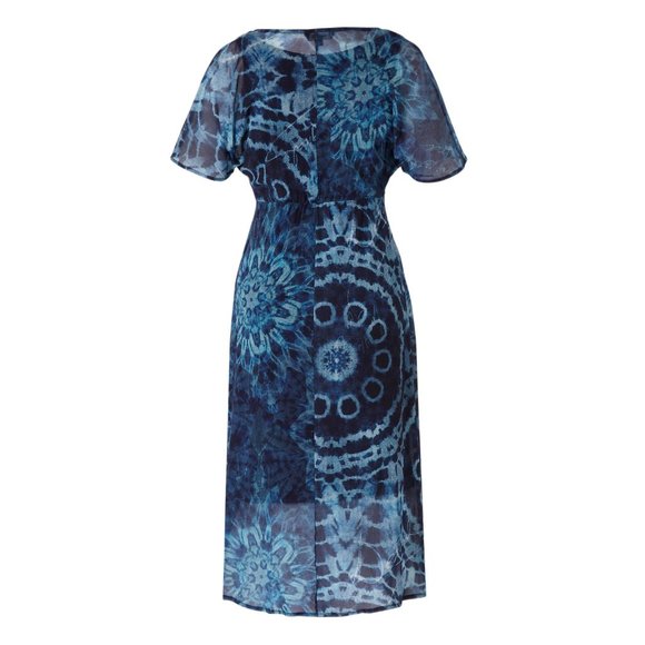 NEW Asymmetrical Boho Blue Desigual High Low Front, Size S - Picture 13 of 15